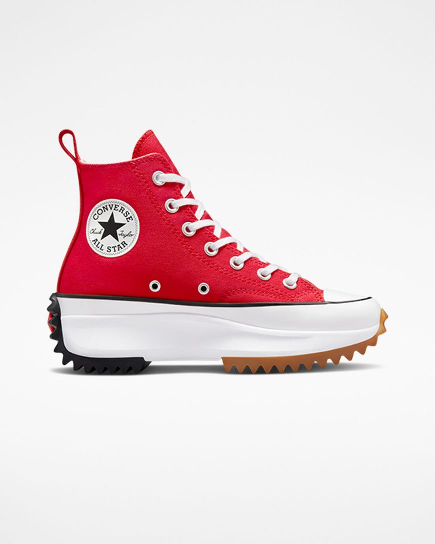 Zapatos Plataforma Converse Run Star Hike Altas Hombre Rojas Blancas Negras | PE 5P8EW0